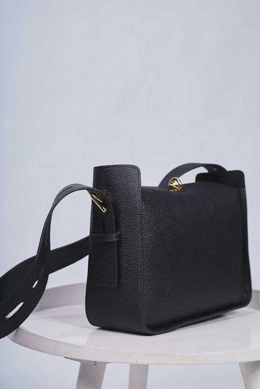 Cartera "Assisi" – Negro Clásico