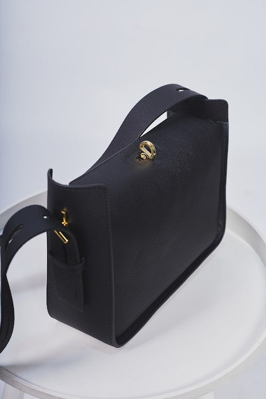 Cartera "Assisi" – Negro Clásico