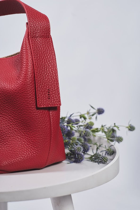 Cartera "Bérgamo" – Rojo Vibrante